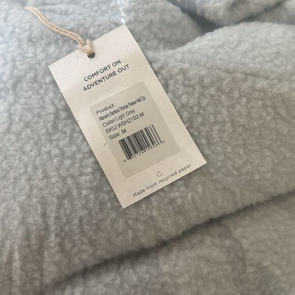 Women's Bamboo Sherpa Fleece Half Zip - Picture 10 of 10